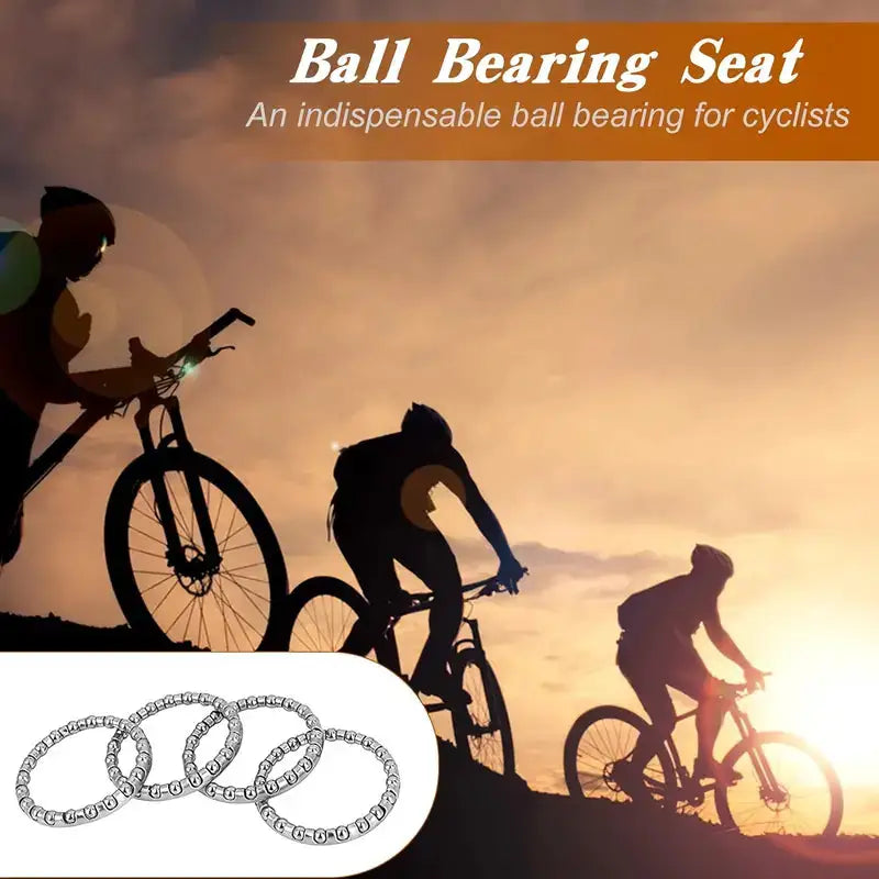 1 Pair Rear Wheel Axle Bearing Cages 1/4" x 9-Ball - 19mm ID Bike Hubs