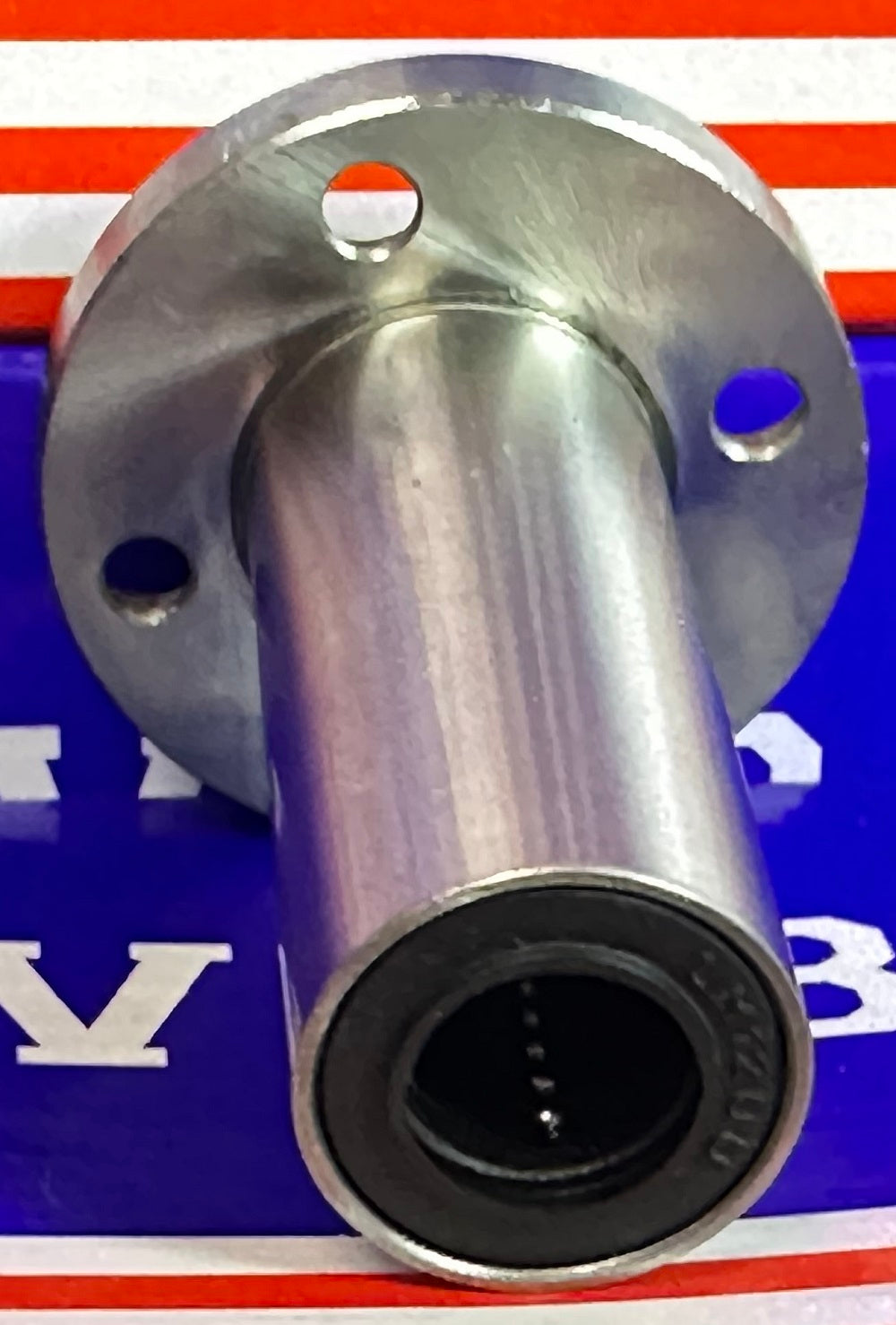 12mm ronde geflensde lange bus lineaire beweging LBF12LUU