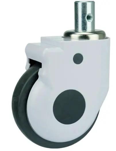 3"inch Medical Caster Wheel Tapped Stem - TPR