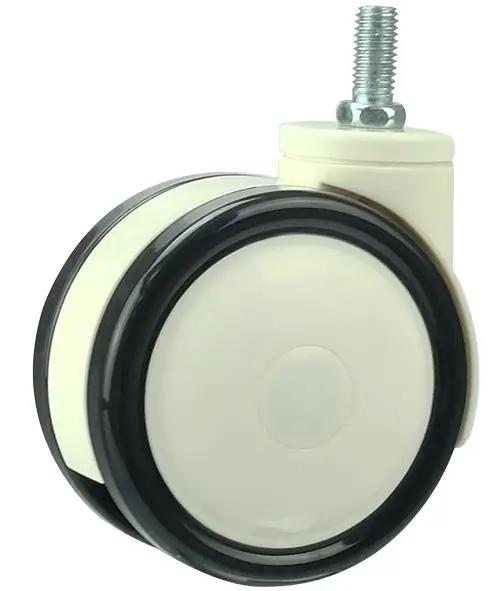 5"inch Medical Caster Wheel M12 Threaded - Stem PU/ABS material