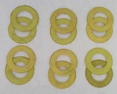 12-Pack Yellow Rubber Seals for 608 Skate Bearings