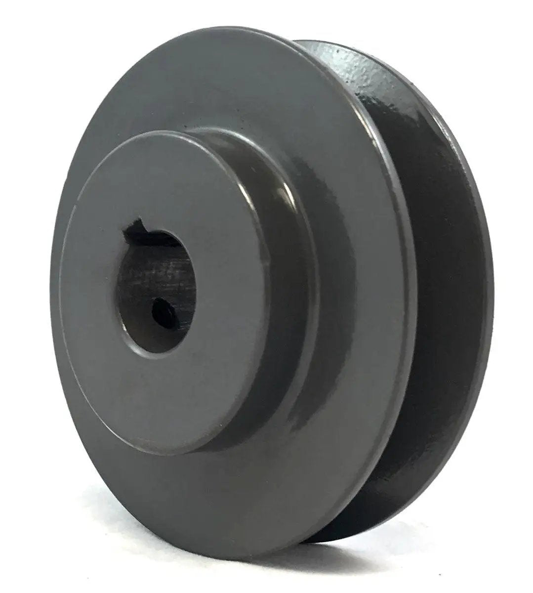 AK40 1-1/8" Bore Solid Sheave Pulley - 3.95" OD 1-Groove Pulley AK40 for V-belts 4L, A, AX, AK40 (OD 4" - ID :1 1/8")