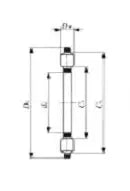 AZK55786 Thrust Bearing Bronze Cage 55x78x6mm