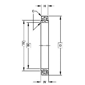 B542 Extra Light Torque Tube Type Airframe Control Bearing 1.3125" x 1.75" x 0.25"inch