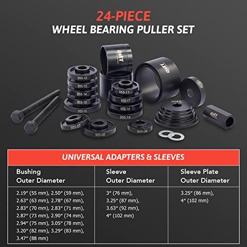 24-Piece Front Wheel Drive Bearing Press Kit - Removal & Installation