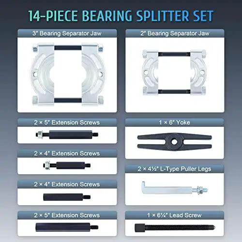 Bearing Puller & Separator Kit - 5 Ton Capacity