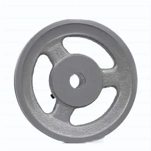 BK60-1/2" Bore Solid Pulley - OD 6" for V-belts cast iron size 4L, 5L