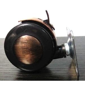 Bronze Caster Wheel 2" inch - Steel 4-Hole Plate Mount - Brake
