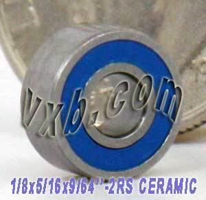 Vòng bi được niêm phong bằng gốm 1/8 "x 5/16" x 9/64 "thu nhỏ