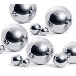 Christmas Tree Decoration 1" Stainless Steel Mirror Shiny Ball