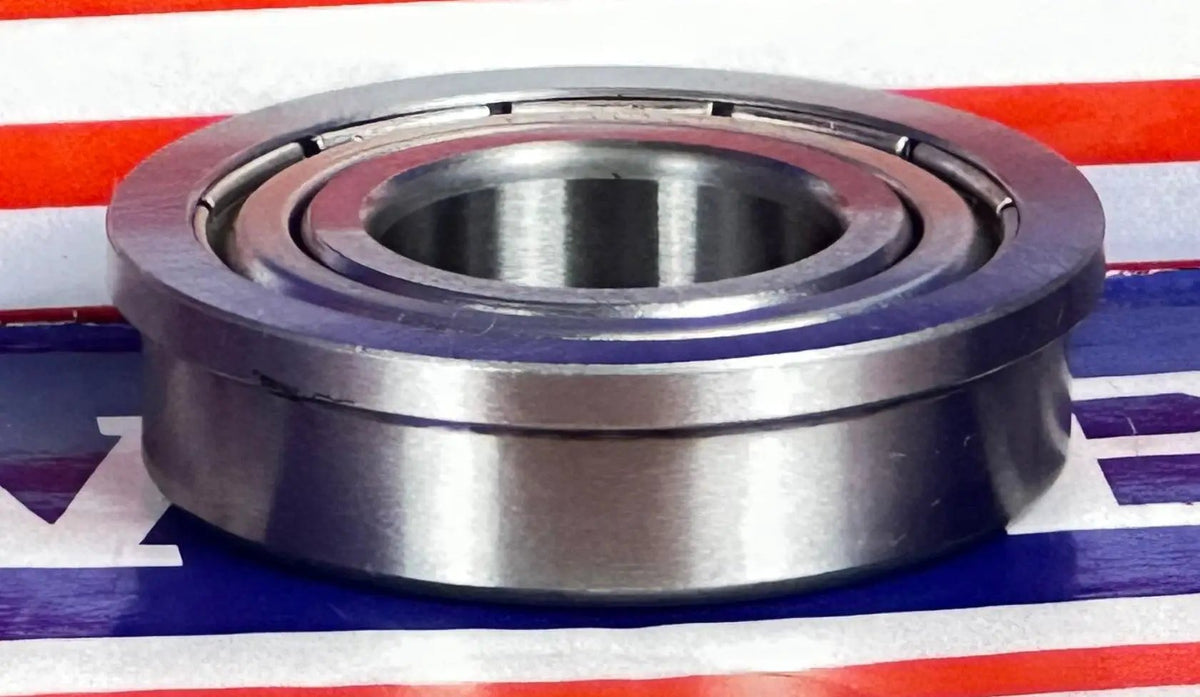 F6003ZZ Flanged Shielded Miniature Ball Bearing 17x35x10mm