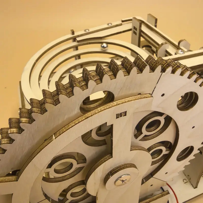 Educational Wooden Roller Coaster Set - DIY Kit for Kids