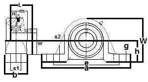 FHLP207-35mmG Pillow Block Low Shaft Height 35mm Bearing