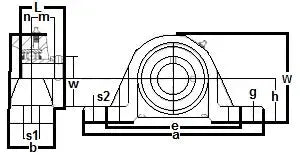 FHP205-25mmG Kussenblok Standaard Ashoogte 25mm Lager