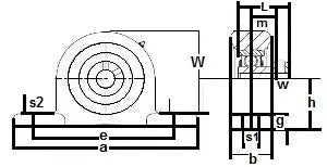 FHPWC205-25mmG kussenblok gietijzer 25mm lager