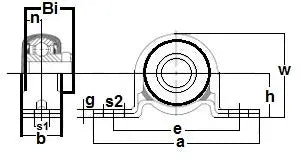 FHSPRZ201-8-IL Palier à coussinets pressés 1/2"