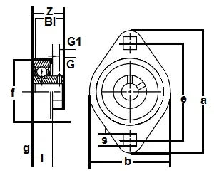 FHSR202-10-2FM Bearing Flange Pressed Steel 2 Bolt 5/8" Bearing