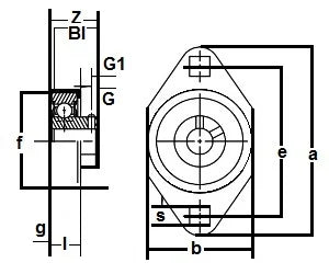 FHSR205-14-2NCFM Bearing Flange Pressed Steel 2 Bolt 7/8"