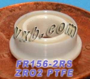 FR156-2RS แบริ่งหน้าแปลนเซรามิกเต็ม 3/16 "x 5/16" x 1/8 "ZRO2