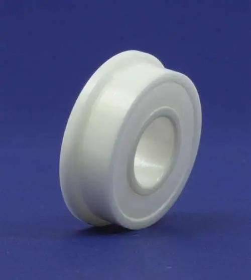 Roulement à bride entièrement céramique FR168-2RS 1/4" x 3/8" x 1/8" ZrO2