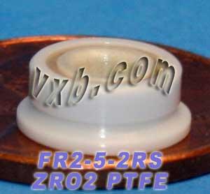 FR2-5-2RS แบริ่งหน้าแปลนเซรามิกเต็ม 1/8 "x 5/16" x 9/64 "ZRO2