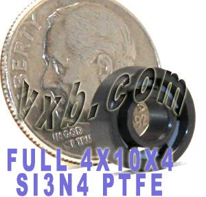 Vòng bi bóng gốm toàn phần 4x10mm Si3N4 4x10x4mm