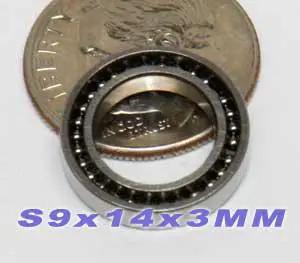 Full Complement Bearing Stainless Steel 9x14x3 Miniature Bearing