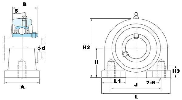 FYH Bearing UCPA210-32 2 Pillow Block Mounted Bearing