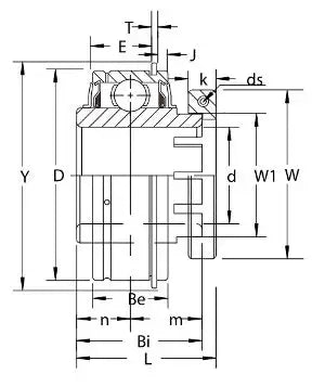 GER208-25 Lagerinzet GRIP-IT 360 Graden 1 9/16