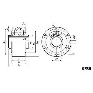 GFRN25 25mmBore One-Way Clutch - Keyway 25x90x60mm