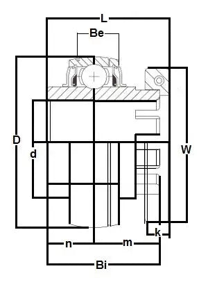 GR212-37 Rulman Eki 2 5/16" Monteli
