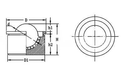 Heavy Duty Machined Stainless Steel 24mm Drop-in Ball Transfer Unit