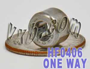 HF0406 ตลับลูกปืนเข็มเดียว/คลัทช์ขนาดเล็ก 4x8x6mm miniature