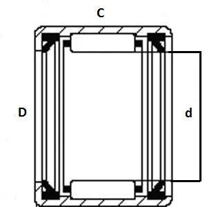 Vòng bi kim HK2016PP 20x26x16 TLA2016UU