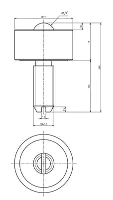 IGUCHI made in Japan IS-06SN Stainless Steel Machined Stud Mount Ball Transfer
