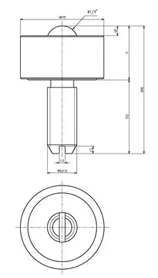 IGUCHI made in Japan IS-08SN Stainless Steel Machined Stud Mount Ball Transfer