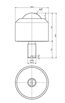 IS-16N Carbon Steel Ball Transfer IGUCHI - Japan