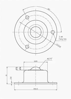 IS-19S IGUCHI made in Japan Ball Transfer Unit