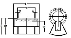 KB80-OP Open Bearing 80mm Ball Bushings Linear Motion Bearing
