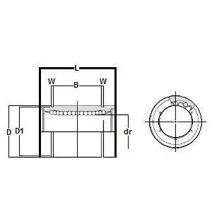 LBE5UU 5mm Ball Bushing Linear Motion Bearing VXB Brand
