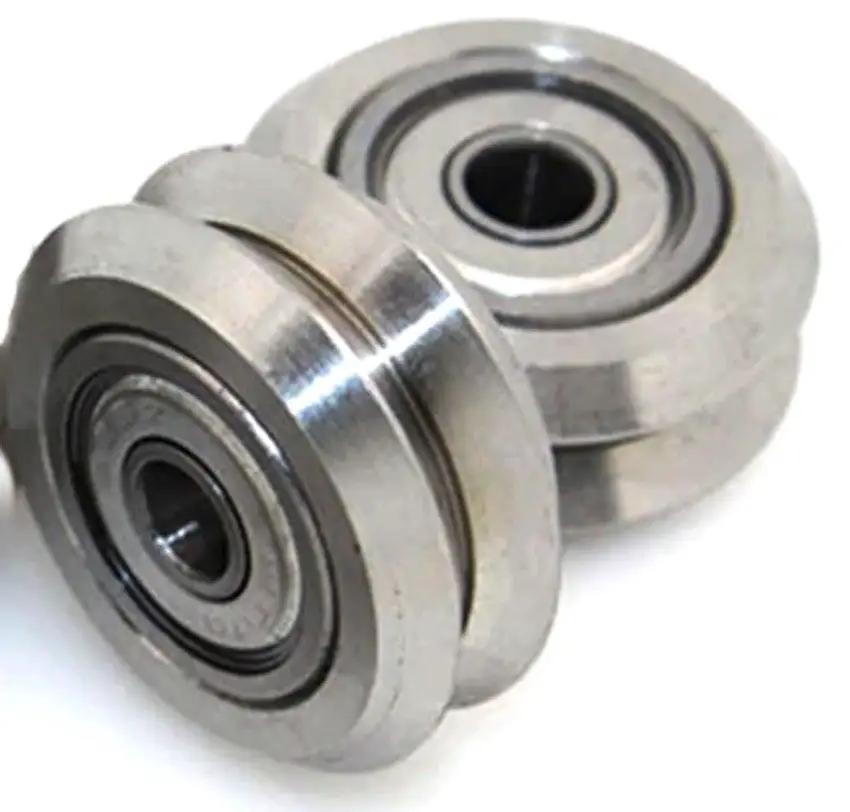 Linear Motion Guide Way 5x24.5x5.6mm V Groove Steel Track Roller Bearing
