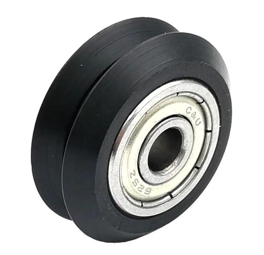 Linear Motion Guide Way 6x24.5x10mm V Groove Track Roller Bearing - Tire