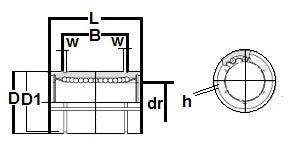 LM355270UUAJ NB 35mm Slide Bush Linear Motion Bushing Bearing