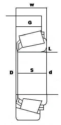 محمل عجلة مخروطي LM48548/10 34.925x65.088x18.034 SET-5