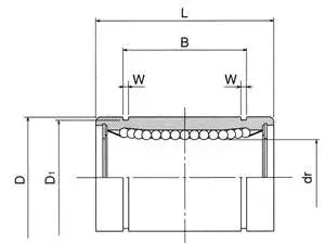 LMB122026OP بوش كرات حركة خطية 3/4"