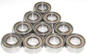 Zestaw 10 łożysk 5x11mm łożyska kulkowe 5x11x4mm uszczelnione PTFE