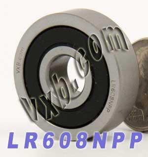LR608NPP แทร็กลูกกลิ้งแบริ่งปิดผนึก 8x24x7 มม. ตลับลูกปืนแทร็ค