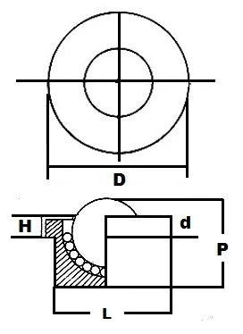 MBT-1 CS Solid Machined Ball Transfer Unit 1 Main Ball USA Bearing