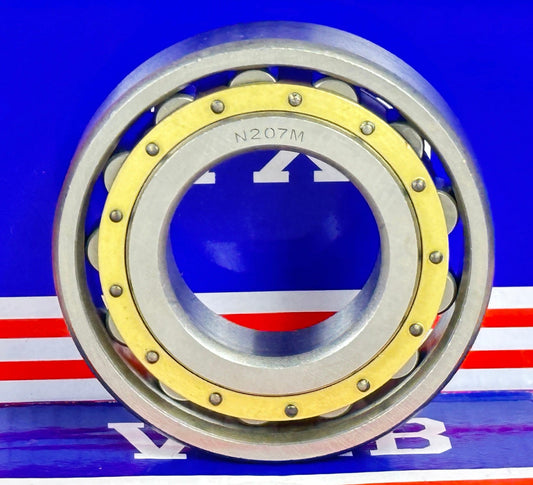 ตลับลูกปืนลูกกลิ้งทรงกระบอก N207M 35x72x17 ตลับลูกปืนทรงกระบอก