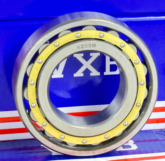 ตลับลูกปืนทรงกระบอก N209M ขนาด 45x85x19 ตลับลูกปืนทรงกระบอก